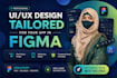 design mobile app web dashboard UI UX in figma responsive modern userfriendly
