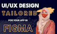 design mobile app web dashboard UI UX in figma responsive modern userfriendly