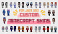 make detailed and unique custom minecraft skin