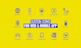 design unique and minimal vector icons for your app, website or brand
