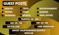 publish high authority guest posts and backlinks