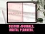 design custom journals and digital planners