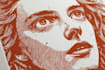 create a portrait print linocut