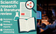do scientific research, literature and summary writing