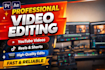 edit engaging videos for youtube, instagram and tiktok