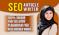 do seo friendly article and blog post, content writing services