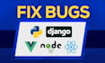 fix bugs in your python django fastapi react vue code