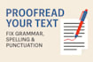 proofread your english, polish or russian text
