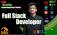 do custom website development as full stack developer frontend backend developer