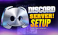 do professional discord server setup for your community