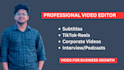 edit professional instagram reels, tiktok and youtube shorts