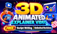create 3d animated explainer video for marketing using ai