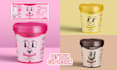 design ice cream cups and frozen food label and packaging
