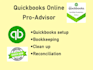 catch up, setup, and bookkeeping in quickbooks online