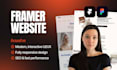 design and develop a high converting responsive framer website