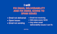 fix email deliverability and fix email going to spam issues