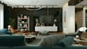 redesign 3d interior master livingroom,reading nook,decor,wall niches,pavillion