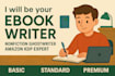 be your ebook writer, nonfiction ghostwriter, and amazon KDP expert