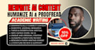 proofread, format, ghostwrite academic research, journal, humanize ai, ebook