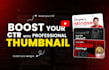 design high CTR youtube thumbnails with pro text, color, and composition
