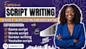 create video script movie script youtube script cold calling script writing