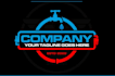 design plumbing heating hvac air condition and cleaning logo