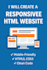 create a responsive HTML website