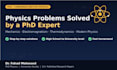 solve advanced physics problems and provide clear explanations