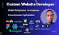do website development full stack website as front end, backend web developer ai