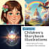 create a printable children storybook and illustrations