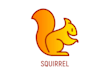 make an amazing thin line squirrel logo with unlimited revision