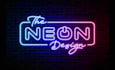design stunning neon logo with glowing light effects