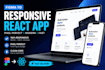 create responsive react app using the provided figma design