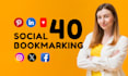 40 high pr social bookmarking