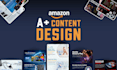 create amazon a plus content, image editing and  amazon ebc design