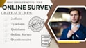 create online survey with typeform, jotform, google forms get survey respondents