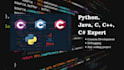 develop and debug python, java, c, cpp, and c sharp projects