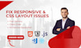 fix responsive issues and layout bugs in your website