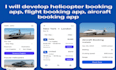 develop helicopter booking app, flight booking app, travel booking app