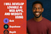 develop lovable saas mvp and lovable ai website with bolt, base44 vibe coding