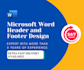 design and format header and footer in microsoft ms word document