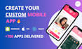 develop a complete mobile app using react native
