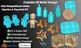 do custom 3d molds for silicone, plastic, resin, slip casting, chocolate print