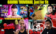 design youtube gaming thumbnails very fast