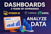 build dashboards analyze and visualize data with powerbi tableau and excel