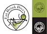 create a modern creative drink and cocktail bar logo design