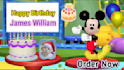 make personalized mickey mouse happy birthday surprise video