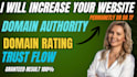 increase domain rating to ahrefs dr 70 dr 50 with quality links
