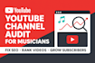 perform a youtube channel audit and video SEO optimization