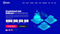design cryptocurrency website crypto landing page ico website by wordpress